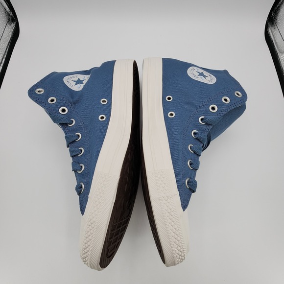 Converse Chuck Taylor All Star High Shoes Mens 10/ Womens 12 Lakeside Blue NEW - Picture 10 of 12